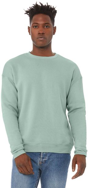 Bella + Canvas Adult Unisex Drop Shoulder 8oz Fleece Crewneck Sweatshirt